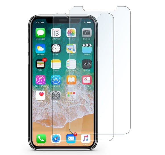 2-pack Härdat glas skärmskydd iPhone X/XS