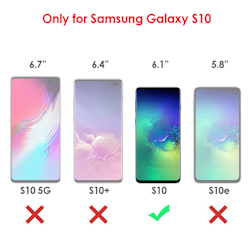 2-Pack Samsung Galaxy S10 - Bubbelfritt Härdat Glas Skärmskydd