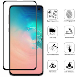 2-Pack Samsung Galaxy S10 Plus - Bubbelfritt Härdat Glas Skärmskydd