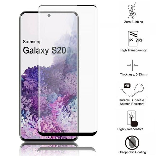 2-pack karkaistu lasi Samsung Galaxy S20 Plus -puhelimelle - kuplaton karkaistu