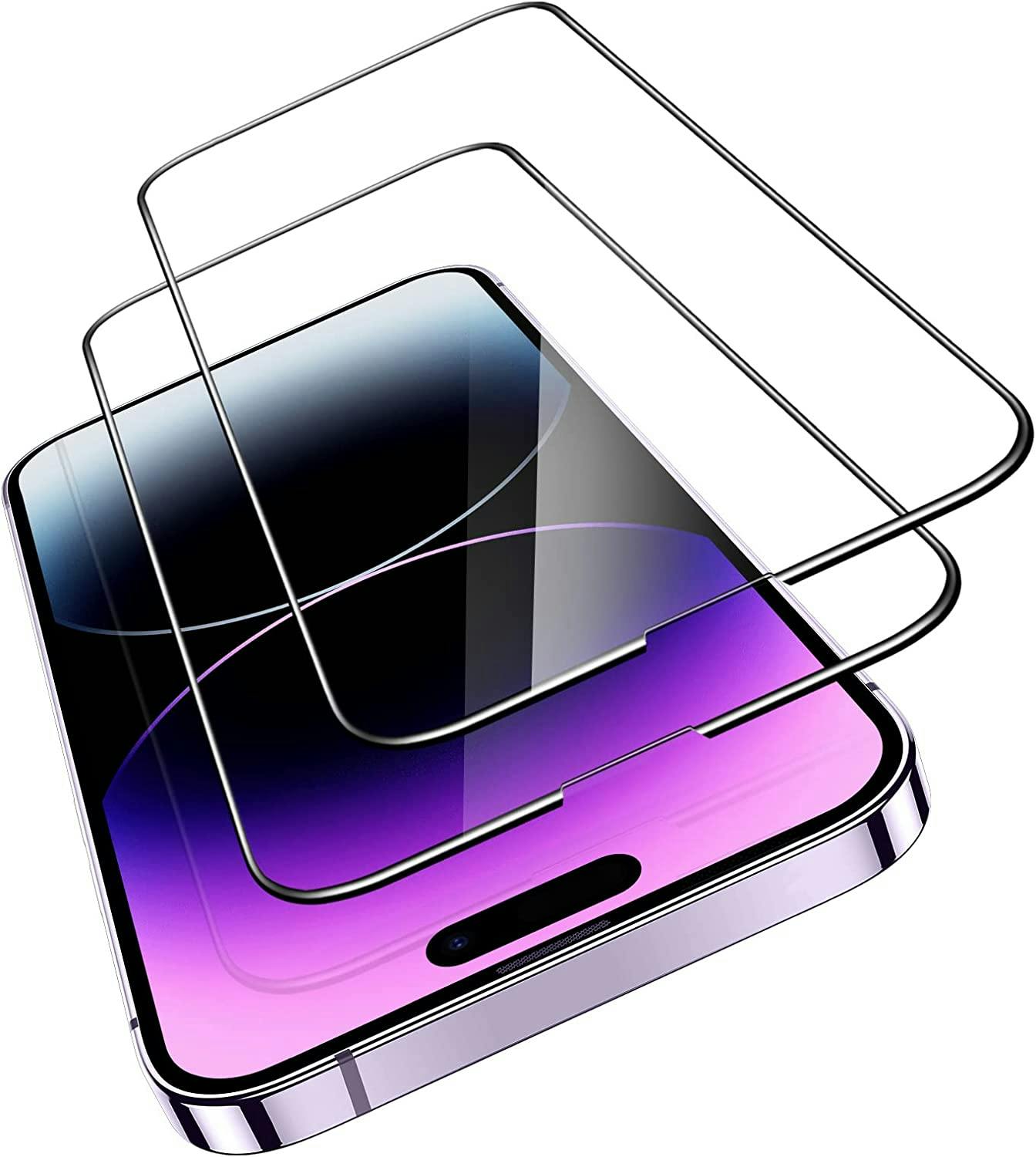 2-Pack iPhone 14 Pro Max Heltäckande Skärmskydd Glas - Price Point