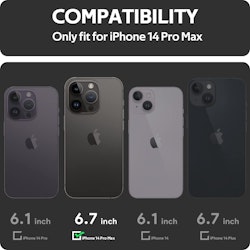 iPhone 14 Pro Max Extra iskunkestävä suojus