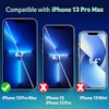 2 pakkauksen iPhone 13 Pro Max Full Cover -näytönsuoja