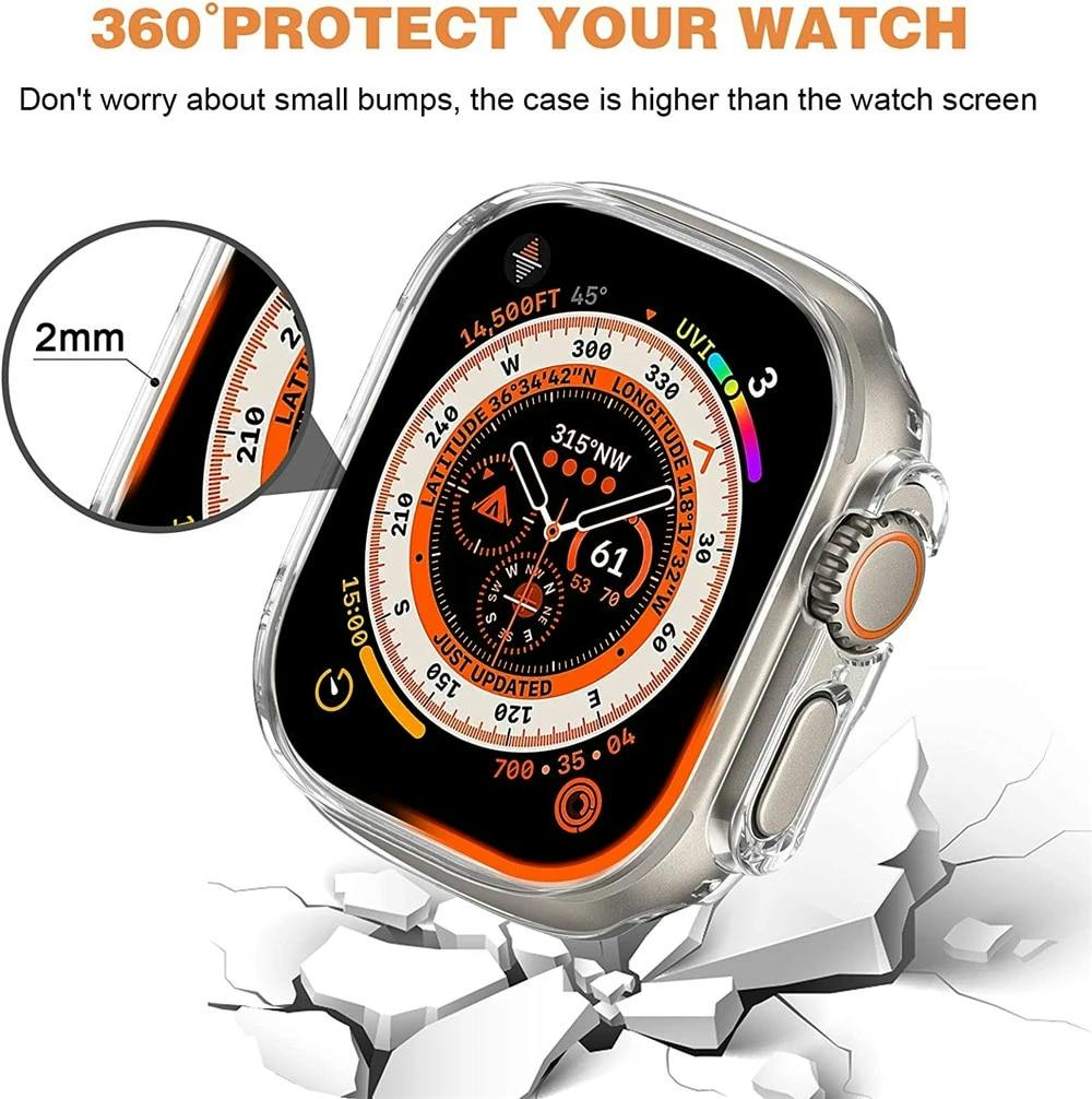 Apple Watch Ultra (49mm) Clear Stöttåligt Skal