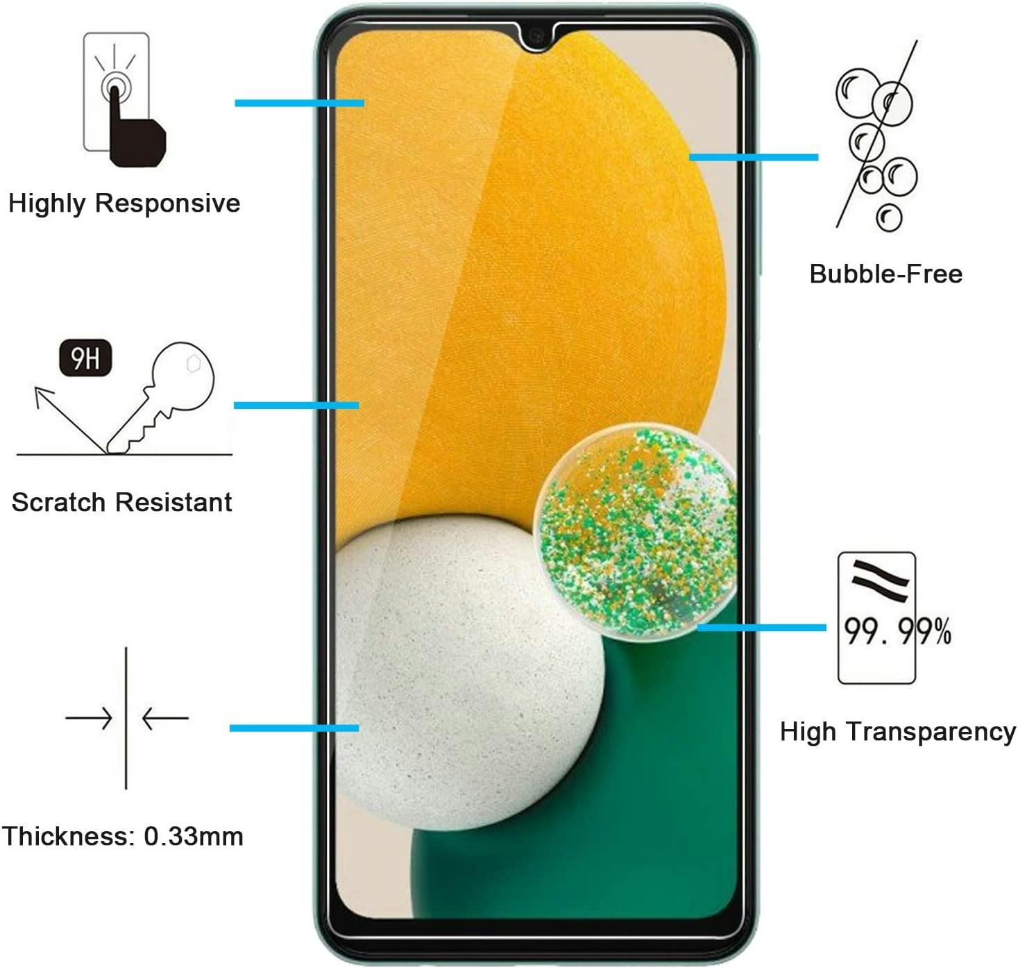 1-Pack Skärmskydd i Härdat Glas till Samsung A13 5G