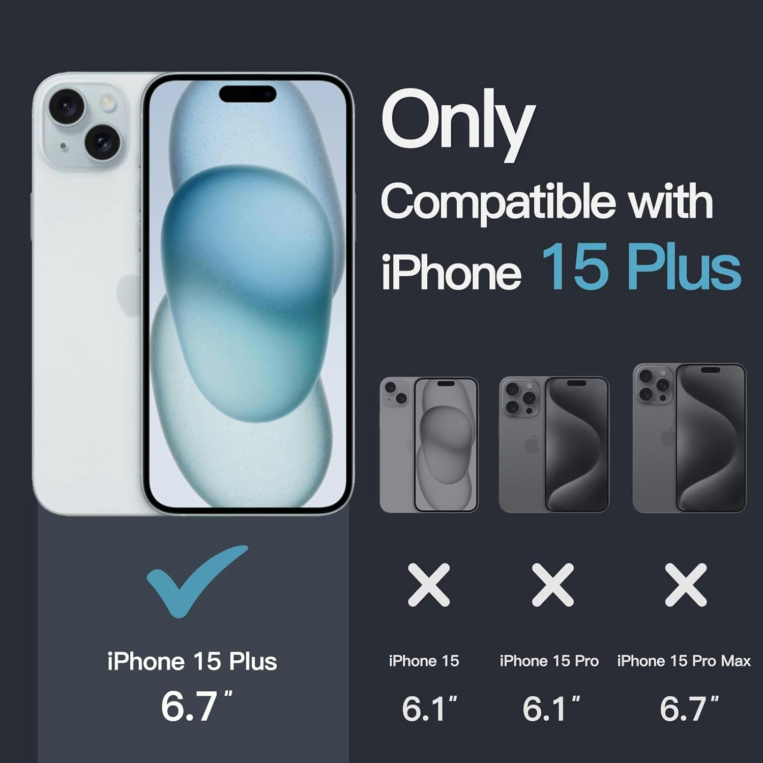 iPhone 15 Plus skal - extra stöttåligt
