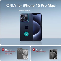 iPhone 15 Pro Max Transparent Plånboksskal