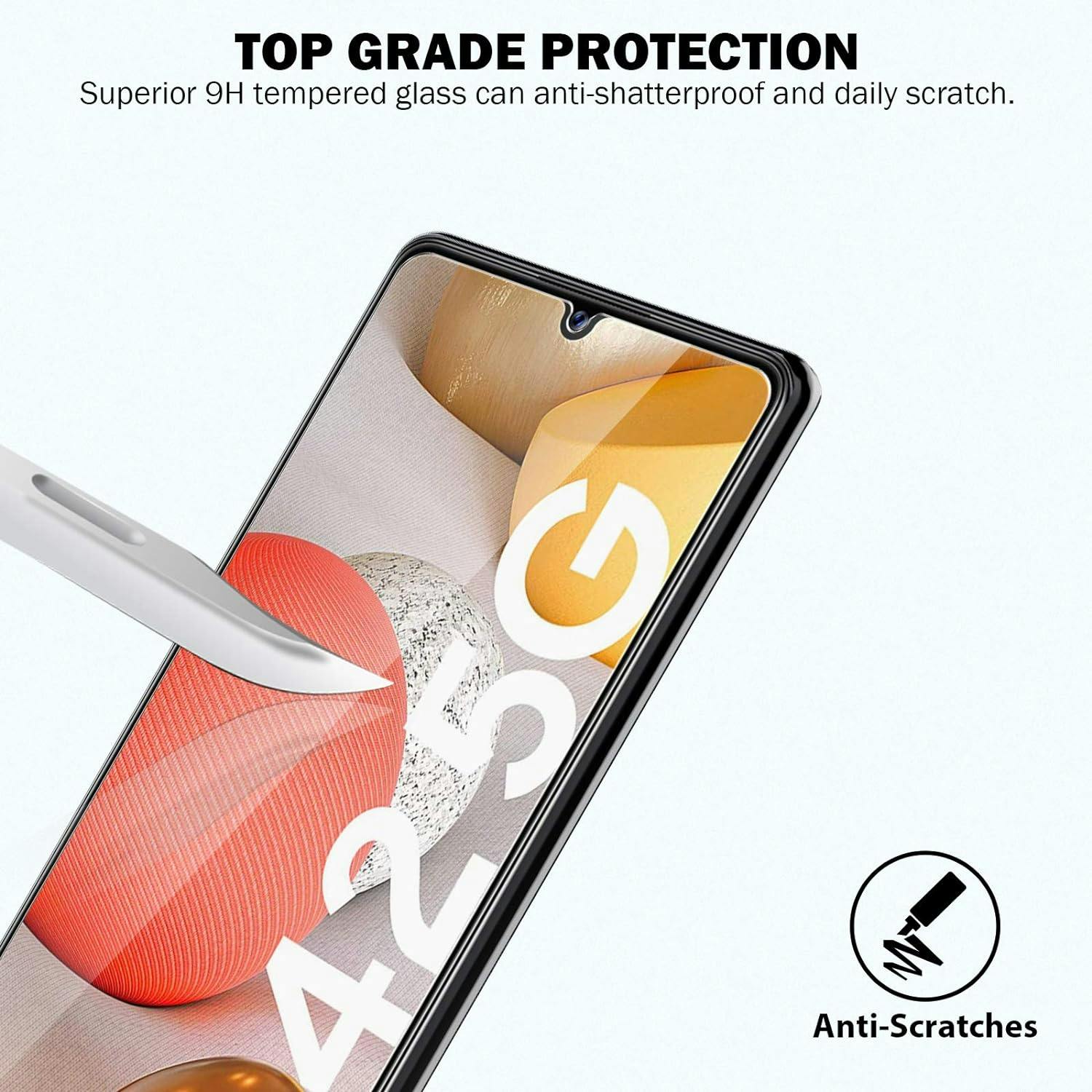 1-Pack Skärmskydd i Härdat Glas till Samsung A42 5G