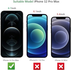 2-pack Härdat glas Hel Täckande Skärmskydd iPhone 12 Pro Max