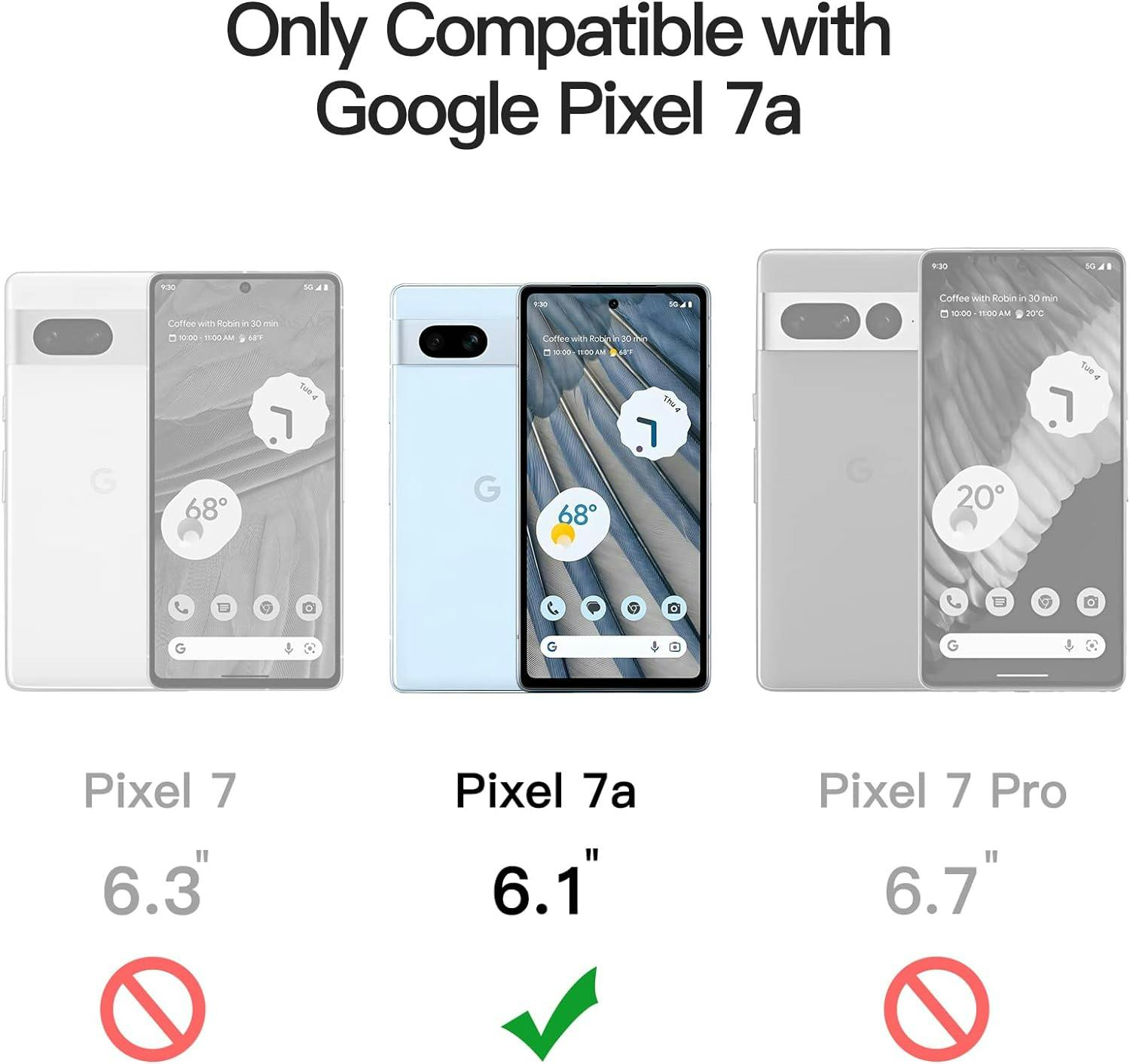 Google Pixel 7A - Transparent TPU Skal