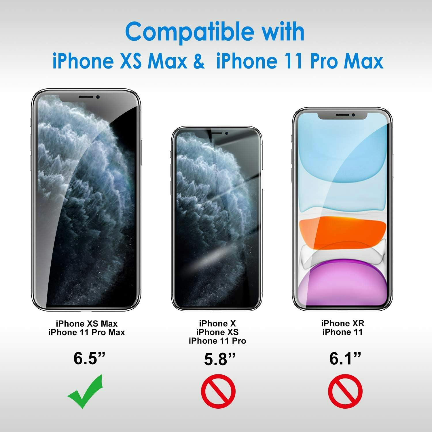 2-pack Härdat glas Skärmskydd iPhone 11 Pro Max / XS Max