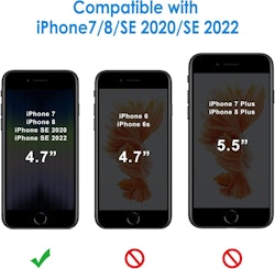 iPhone 7 / 8 / SE (2020/2022)  Genomskinligt Mjukt Slimmat Skal i TPU