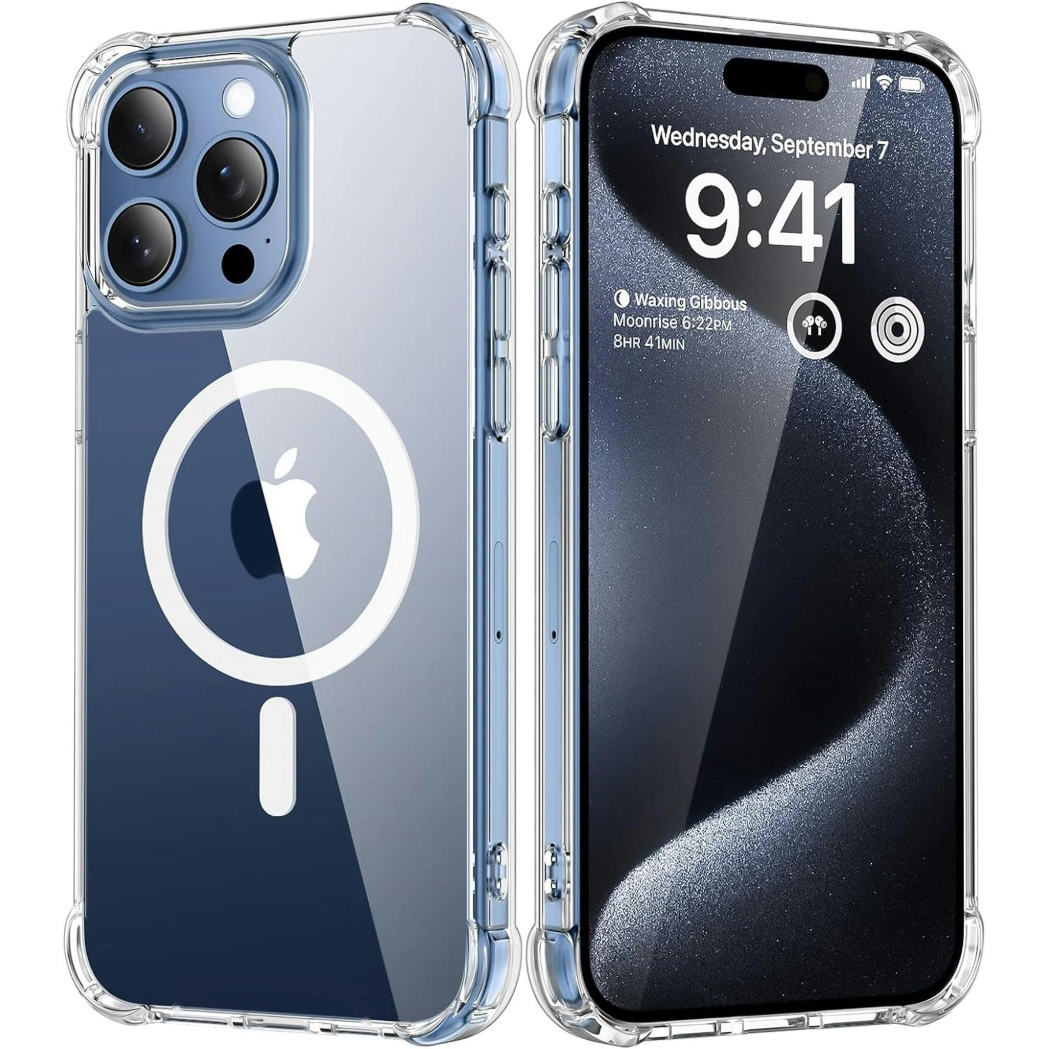 Transparent iPhone 12 Pro Max MagSafe skal - Extra Stöttåligt