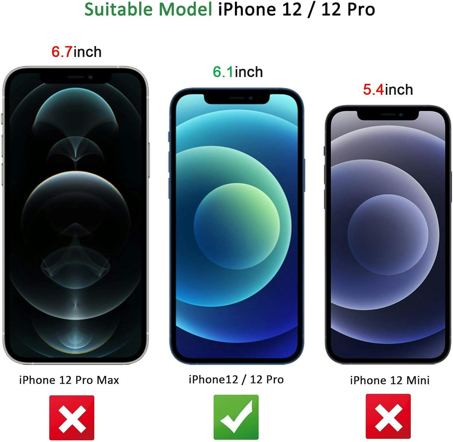 2-Pack - iPhone 12 / 12 Pro - Karkaistu lasi näytönsuoja