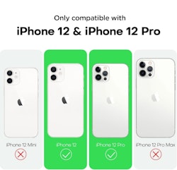 iPhone 12 / 12 Pro Diamond Bling -peilin suojus - 4 väriä