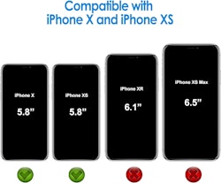 iPhone X/XS skal - slimmat genomskinligt