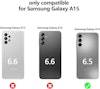 Samsung A15 Transparent Skal med Korthållare