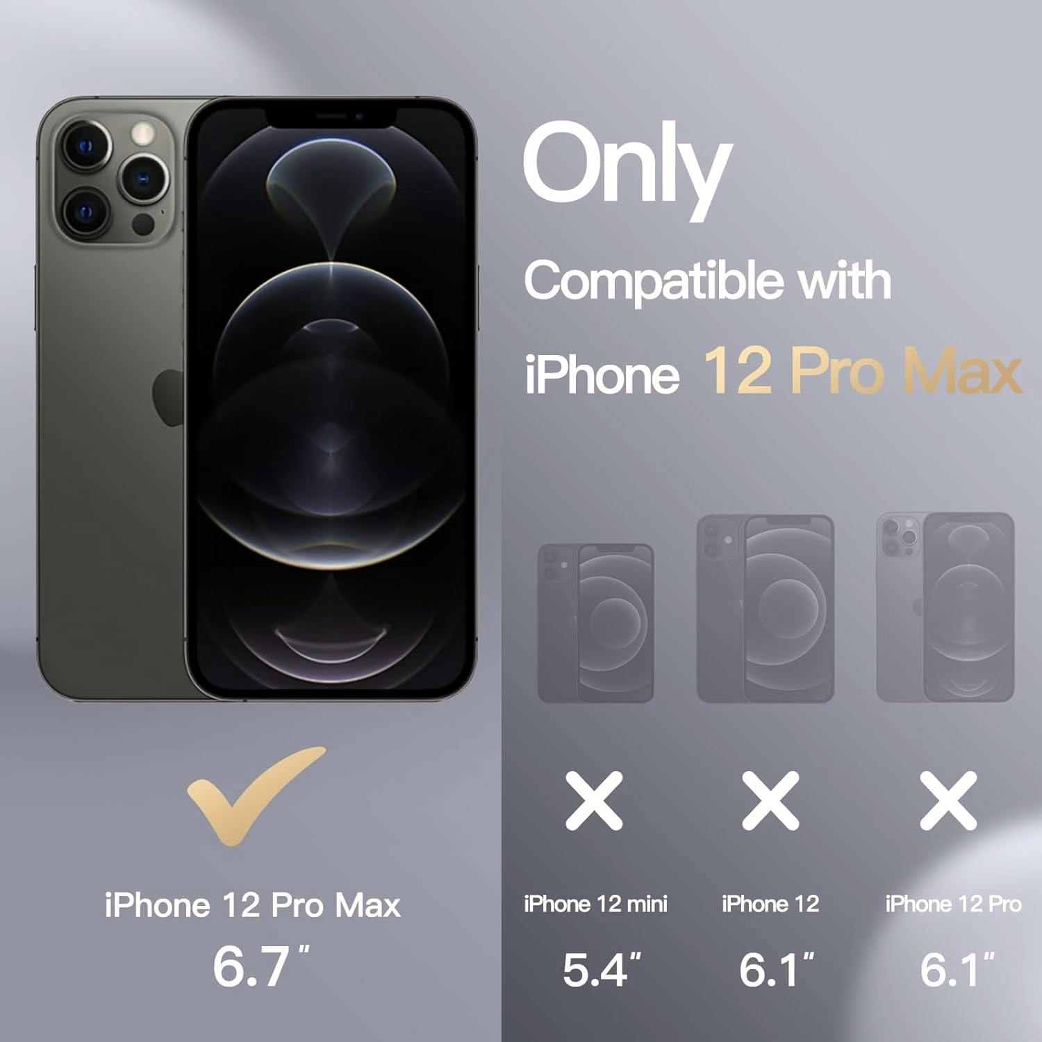 iPhone 12 Pro Max Matt Svart Skal