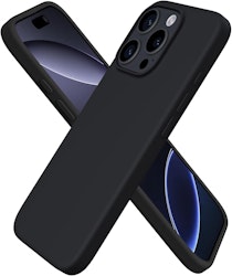 iPhone 17 Pro Matt Svart Silikon Skal