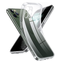 iPhone 11 Pro Transparent TPU Skal – Extra Kameraskydd