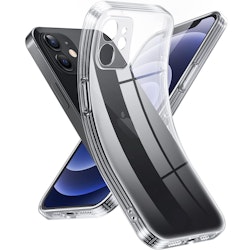 iPhone 12 Transparent TPU Skal – Extra Kameraskydd