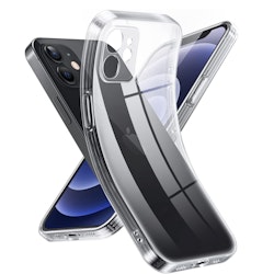 iPhone 12 Mini Transparent TPU Skal – Extra Kameraskydd