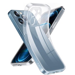 iPhone 12 Pro Max Transparent TPU Skal – Extra Kameraskydd