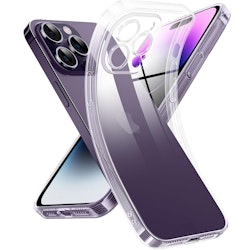 iPhone 14 Pro Transparent TPU Skal – Extra Kameraskydd