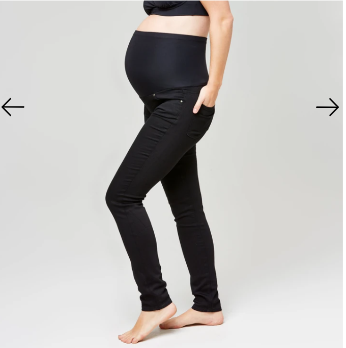 NOM Maternity- gravid Jeans - Svarta - Medium