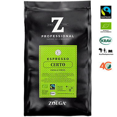 Zoégas Espresso Certo Hela Bönor 8x500g