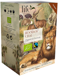 Chai, Rooibos, Life by Follis Eko Fairtrade, 6 x20 påsar