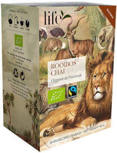 Chai, Rooibos, Life by Follis Eko Fairtrade, 6 x20 påsar