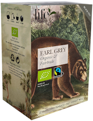 Earl Grey, Svart te, Life by Follis Eko Fairtrade, 6 x20 påsar