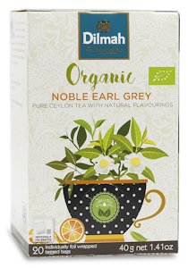 Earl Grey, Svart te, Dilmah Organic, 20 påsar