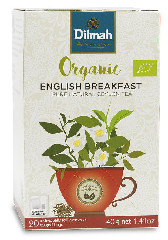 English Breakfast, Svart te, Dilmah Organic, 20 påsar