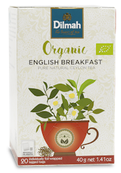 English Breakfast, Svart te, Dilmah Organic, 20 påsar