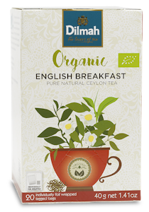 English Breakfast, Svart te, Dilmah Organic, 20 påsar