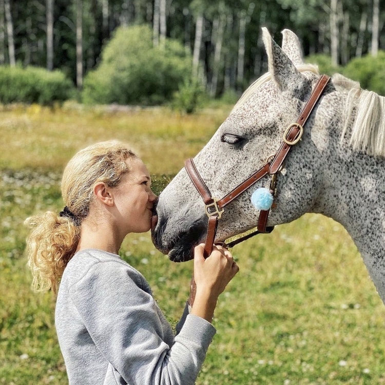 Glassnyckelring | Blå