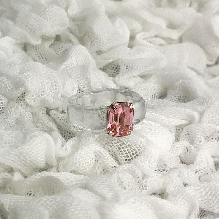 Ring | Transparent/Rosa