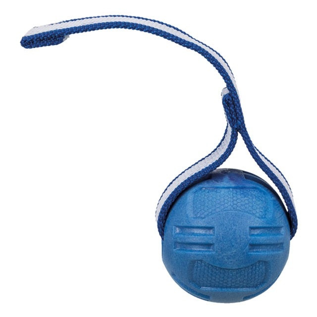 Trixie, sporting boll m. strap, 6/20 cm