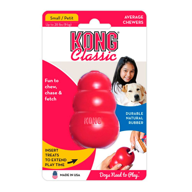 Kong classic, 6,5cm, röd, Small