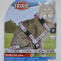 Trixie, kattsele m. koppel, 26-45cm