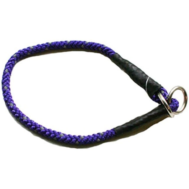 PetNation, dressyrstryphalsband m. reflex, 6mm/30cm, lila