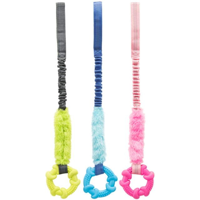 Trixie, bungee tugger m. ring, 10/56cm