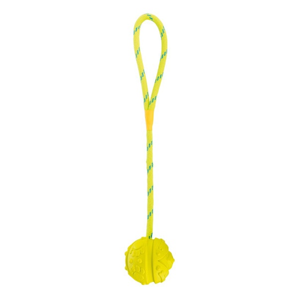 Trixie, Boll på rep, flytande, lime 7/35 cm