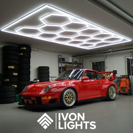 IVON Hexagon LED Garage Lights 241x478cm