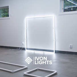IVON Square Large Garage LED Lights 120x120cm