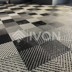 IVON Garage floor 40x40 cm Black (4.8 sqm)