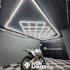 IVON BLACKOUT Cone LED Garagenbeleuchtung Schwarz 243x484cm