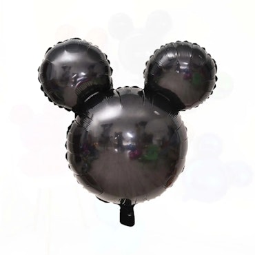 Folieballong Mickey Mouse Huvud Svart